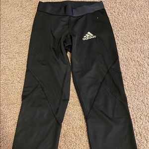 Black adidas leggings worn once!